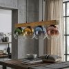 Koyoto Hängeleuchte Glas 15 cm Naturfarben, Schwarz, 4-flammig