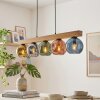 Ripoll Hängeleuchte Glas 15 cm Naturfarben, Schwarz, 5-flammig