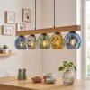 Ripoll Hängeleuchte Glas 15 cm Naturfarben, Schwarz, 5-flammig
