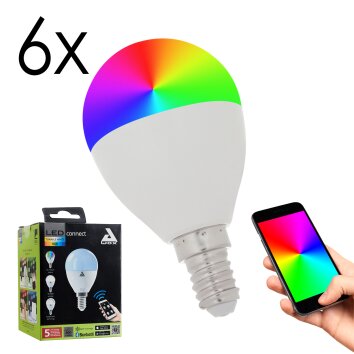 LED E14 6er Set 5 Watt 6500 Kelvin 400 Lumen