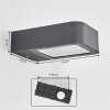 Faren Außenwandleuchte LED Anthrazit, 1-flammig