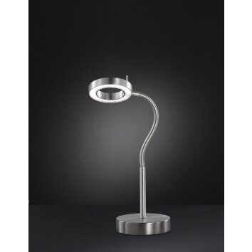 Wofi NAOMI Tischleuchte LED Nickel-Matt, 1-flammig