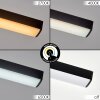 LED Ring-Deckenleuchte Nemil mit diagonalem Lichtstab, CCT 2700 Kelvin warmweiß