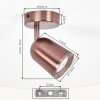 Lemak LED Deckenspot Bronze GU10, dreh- und schwenkbarer Deckenstrahler