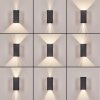 LED Hoods Außenwandleuchte Up Down 2er-Set IP44 mit einstellbarem Lichtkegel