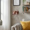 Lemak LED Wandspot GU10 in Bronze, dreh- und schwenkbarer Metallspot für innen
