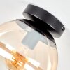 Gastor Deckenleuchte mit Kugel-Glas Ø 20 cm, E27, getönter Glasschirm