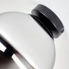 Gastor Rauchglas Deckenleuchte Kugel Ø 25 cm, E27 Glas-Deckenlampe modern