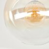 Gastor Kugel-Deckenleuchte mit getöntem Glasschirm Ø 25 cm, Altmessing, E27