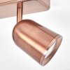 Lemak LED GU10 Deckenspot 3-flammig Bronze mit dreh- und schwenkbaren Spots