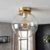 Moderne Kugelleuchte Gastor mit klarem Glasschirm, E27-Fassung, ø 25 cm