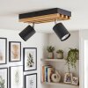Velani schwenkbarer LED Deckenspot aus Holz und Metall, 2-flammig, GU10