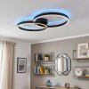 Narok LED Deckenleuchte im Ringdesign dimmbar mit Fernbedienung, Metall, 2400 Lumen