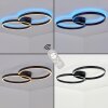 Narok LED Deckenleuchte im Ringdesign dimmbar mit Fernbedienung, Metall, 2400 Lumen