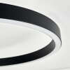 Narok LED Deckenleuchte im Ringdesign dimmbar mit Fernbedienung, Metall, 2400 Lumen