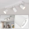 Lemak LED Deckenleuchte 3-flammig weiß, verstellbare Spots GU10 Metall