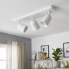 Lemak LED Deckenleuchte 3-flammig weiß, verstellbare Spots GU10 Metall