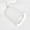 Lemak LED Deckenleuchte 3-flammig weiß, verstellbare Spots GU10 Metall