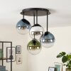 Gastor bunte Deckenleuchte mit Glaskugeln, 4-flammig, E14, Glasschirme ø 15 cm