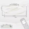 Runde LED-Deckenleuchte Narok mit Fernbedienung, Lichtfarbe einstellbar 2700-6500 Kelvin