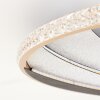 Calista runde LED Deckenleuchte flach aus goldfarbenem Metall, Ring-Design Ø 52 cm