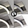 LED Ring-Deckenleuchte Kordex mit Glitzereffekt, Memoryfunktion, 4000 Kelvin neutralweiß