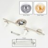 Gastor Kugel-Deckenleuchte mit mehrfarbigem Glasschirm Ø 15 cm, 4-flammig, E14