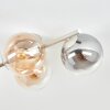 Gastor Kugel-Deckenleuchte mit mehrfarbigem Glasschirm Ø 15 cm, 4-flammig, E14