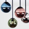 Chehalis Deckenleuchte bunte Glasschirme, 4-flammig, G9, Ø 35 cm, modern