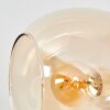 Koyoto Kugel-Deckenleuchte 4-flammig mit bernsteinfarbenen Glaskugeln ø 15 cm