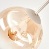 Gastor Retro Glaskugel-Deckenleuchte mit mehrfarbigen Glasschirmen, 5-flammig