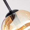 Koyoto Kugel-Deckenleuchte aus Glas, 4-flammig, mehrfarbige Glasschirme ø 15 cm