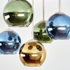 Koyoto Deckenleuchte mit mehrfarbigen Glaskugeln, 5-flammig, E14, Retro-Design