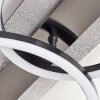 LED Ring-Deckenleuchte Kordex mit Glitzereffekt, Memoryfunktion, 4000 Kelvin neutralweiß