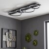 Kordex moderne LED Deckenleuchte mit Glitzereffekt und ringförmigem Design