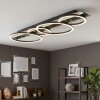 Kordex moderne LED Deckenleuchte mit Glitzereffekt und ringförmigem Design