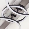 Kordex moderne LED Deckenleuchte mit Glitzereffekt und ringförmigem Design