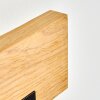 Inzino LED Wandleuchte Holz LED-Leiste in Naturfarben, rechteckig für innen
