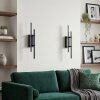 Kiron moderne LED Wandleuchte innen im 2er-Set aus Metall mit weißem Lichtprofil