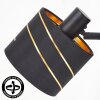 Alsen Wandleuchte mit goldfarbenem Stoff-Lampenschirm mit Muster, E14, 2er-Set