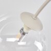 Moderne Kugelleuchte Chehalis mit geschwungener Cluster-Konstruktion, 6 klare Glasschirme