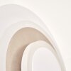 Lemik LED Innen-Wandleuchte rund, flach verstellbar mit weißem Acrylglasring
