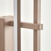Kiron LED Wandleuchte 2er-Set, sandfarben aus Metall, schlanke Lichtstäbe