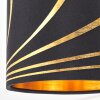 Retro-Wandspot Alsen mit goldfarbenen Schlitzen, dreh- und schwenkbarer Leuchtenkopf