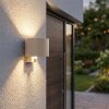 Tamarin LED Up & Down Außenwandleuchte mit Bewegungsmelder aus Metall sandfarben IP54