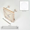 Boho Cluster-Deckenleuchte Gastor mit 5 weißen Glaskugelschirmen ø 15 cm