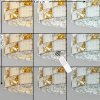 Seloria dimmbare LED Deckenleuchte mit Fernbedienung, Glasschirm in Bernsteinfarben-Klar
