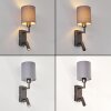 LED Nachttisch-Leseleuchte Turil, 2er-Set, drehbarer Lesespot, 3000 Kelvin warmweiß
