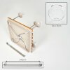 Koyoto Deckenleuchte 5-flammig mit klaren Glasschirmen Ø 15 cm, Holzlamellen