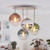 Gastor Retro Deckenleuchte mit Glaskugeln Ø 15 cm, 4-flammig, bunte Glasschirme